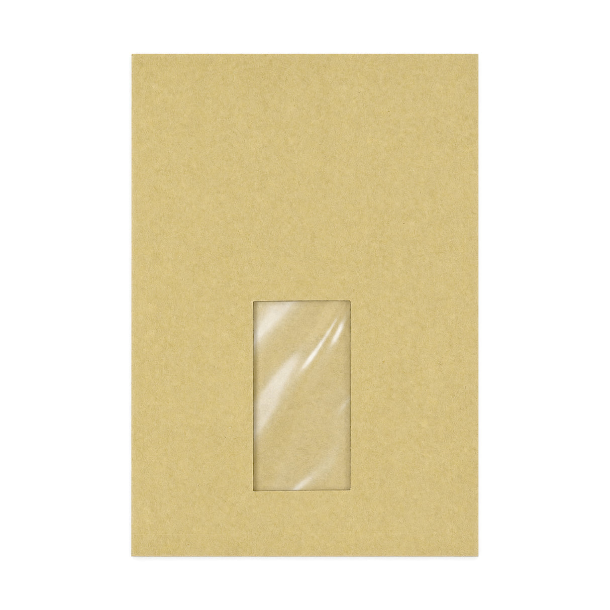 Manila Faltentasche mit Fenster 229x162x25 mm (DIN C5)