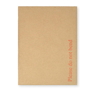 Manila Papprückwandtasche - mit Aufdruck 190x140 mm