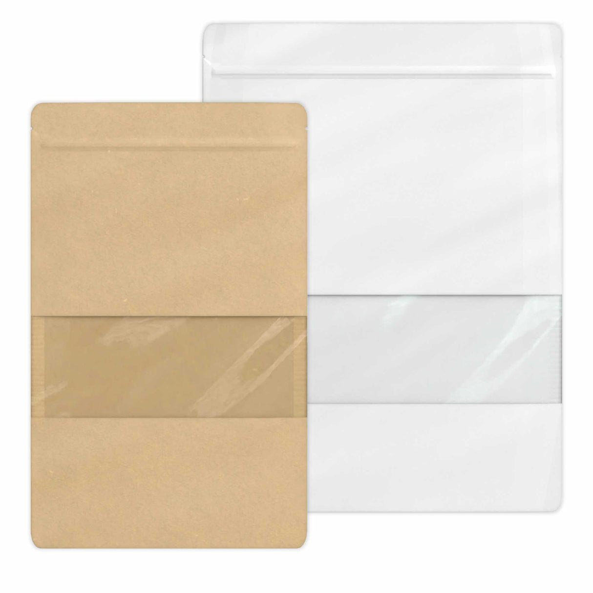 Doypack-Beutel Lebensmittel mit Fenster