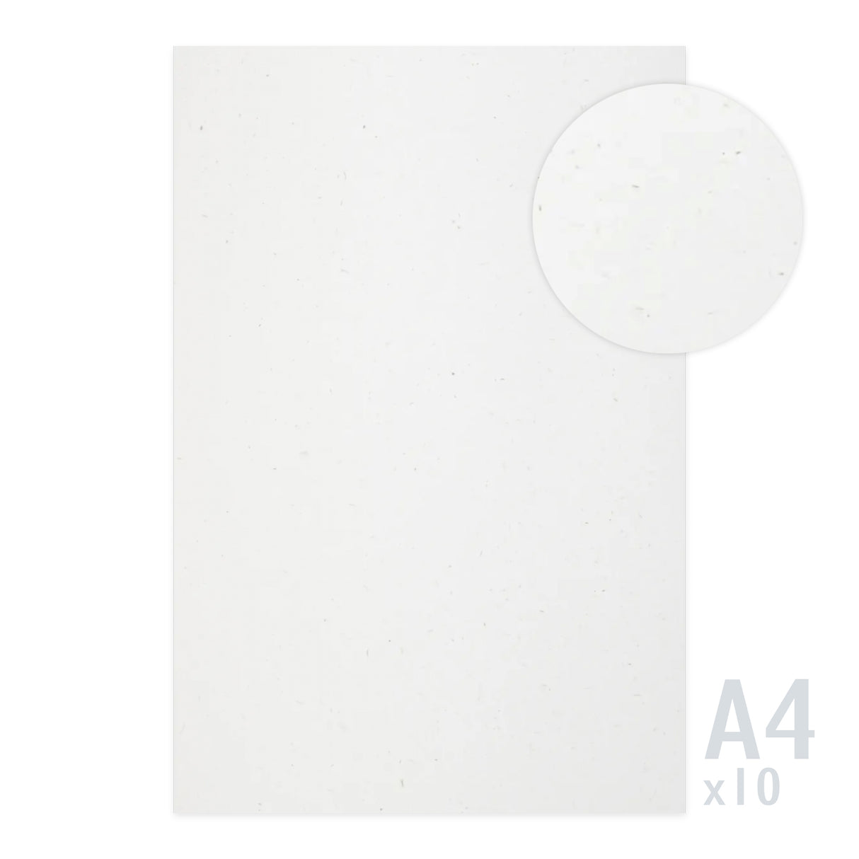 Weißes Papier 130g/m² - 10 A4 Blatt