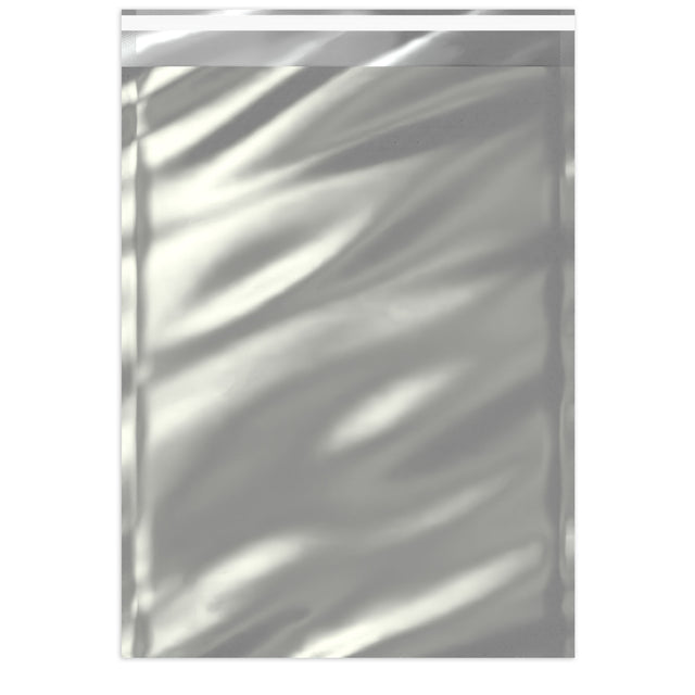 Metallic Finish Foil Bags Silver 450 x 320 mm (C3)