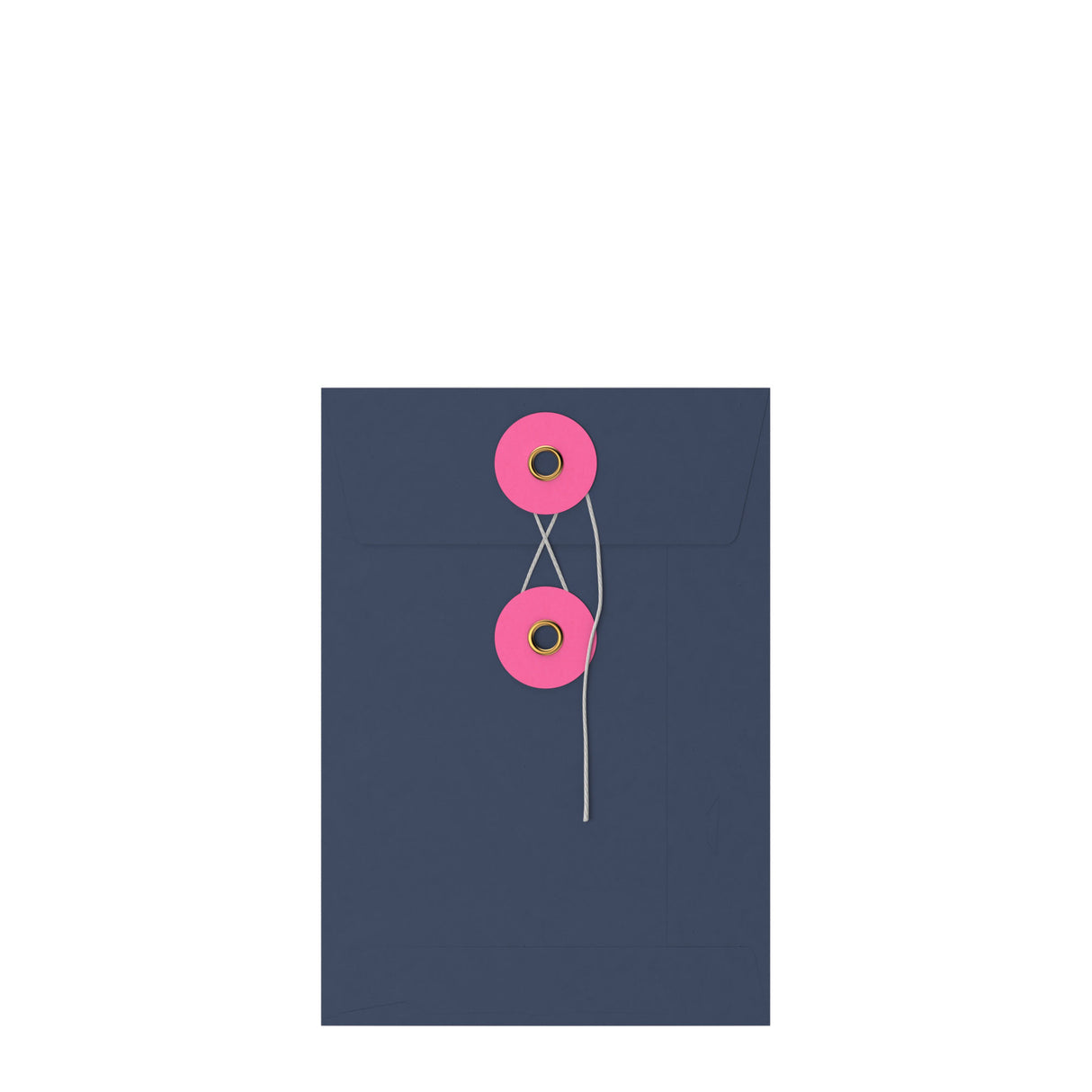 Farbige Briefumschläge mit Kordel- und Scheibenverschlus