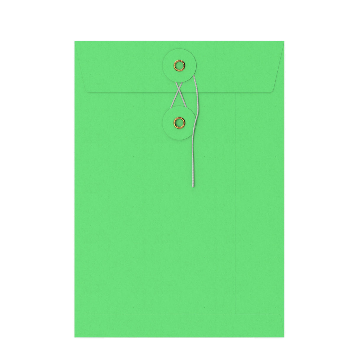 Farbige Briefumschläge mit Kordel- und Scheibenverschlus