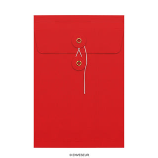 Faltentaschen mit Bindfadenverschluss