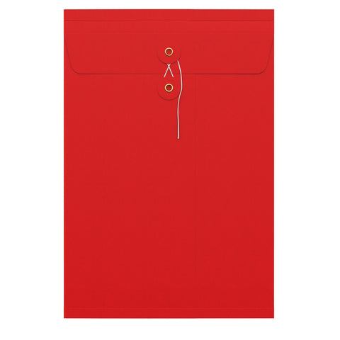 String & Washer Gusset Envelopes Red 324 x 229 x 25 mm (C4)