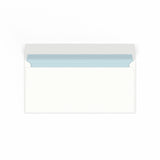 Weißer Laser-bedruckbarer Briefumschlag 110x220 mm (DL)
