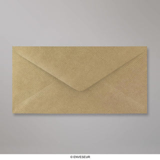 Kraft Briefumschlag Gerippt 110x220 mm (DL)