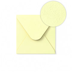 Briefumschlag Elfenbein gehämmert 130 x 130 mm