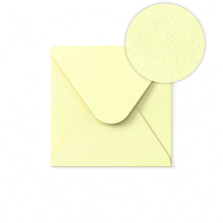 Briefumschlag Elfenbein gehämmert 130 x 130 mm