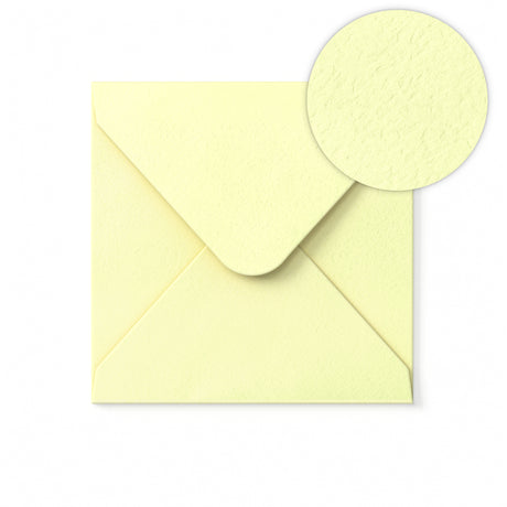 Briefumschlag Elfenbein gehämmert 155x155 mm