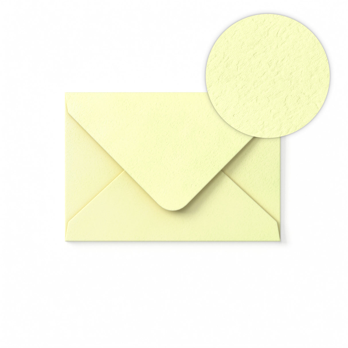 Briefumschlag Elfenbein gehämmert 65x94 mm