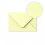 Briefumschlag Elfenbein gehämmert 65x94 mm