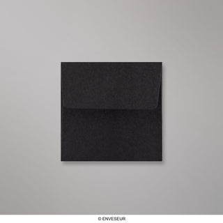 Schwarzer Briefumschlag 80x80 mm