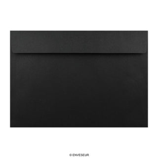 Schwarzer Briefumschlag 229x324 mm (C4)