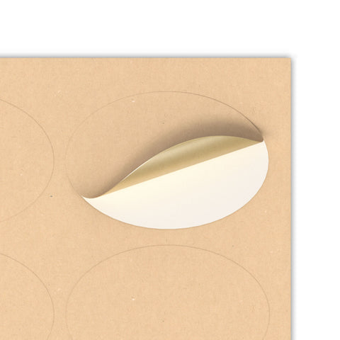 Oval Adhesive Labels Fleck 63 x 42 mm (18 labels)