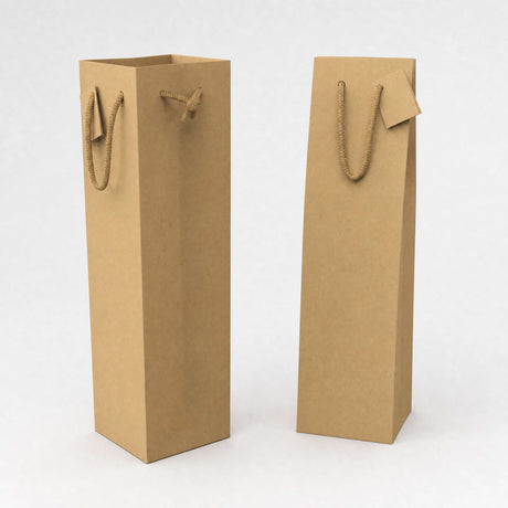 Weintasche aus Kraftpapier für Weinflaschen (75 cl.)