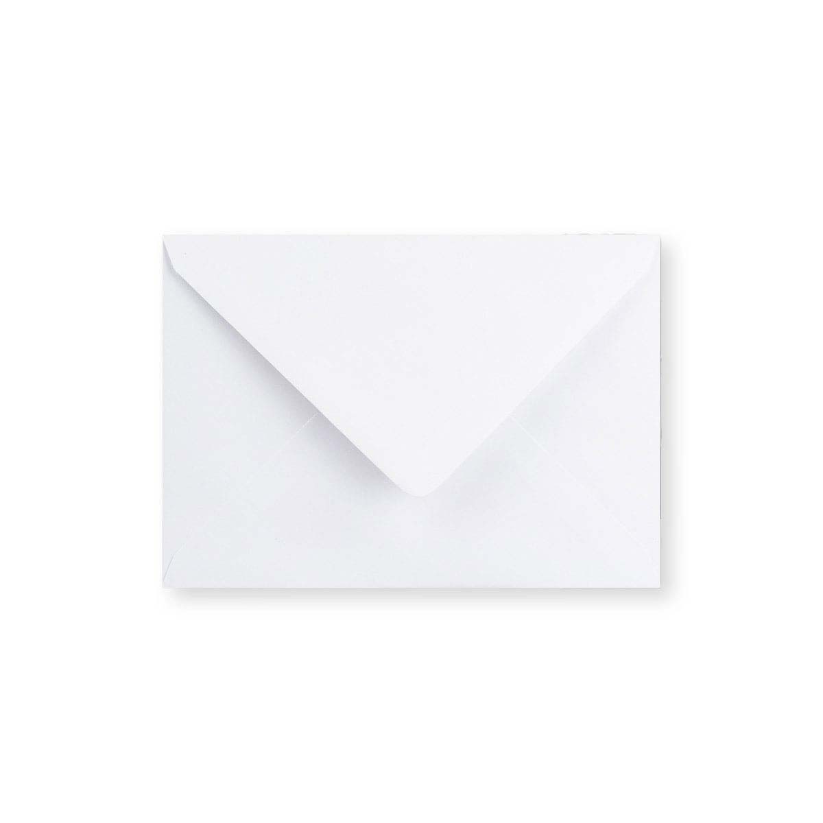 Weißer Briefumschlag - Diamant-Klappe 125x175 mm