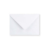 Weißer Briefumschlag - Diamant-Klappe 125x175 mm