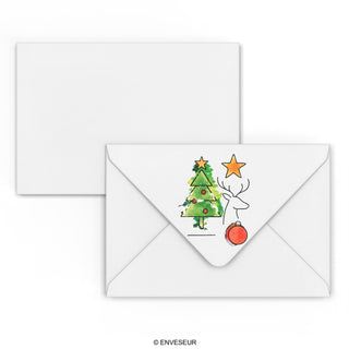 Weihnachtskuvert Weihnachtsbaum