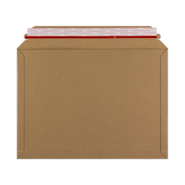 Manila Brown Peel & Seal Rigid Board Mailers Envelope (370 x 340mm)