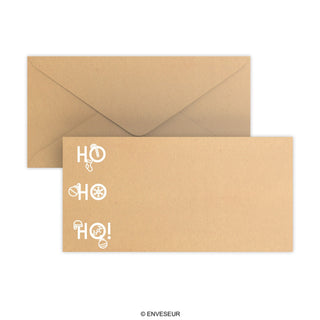 Weihnachtsbriefumschlag HO HO HO