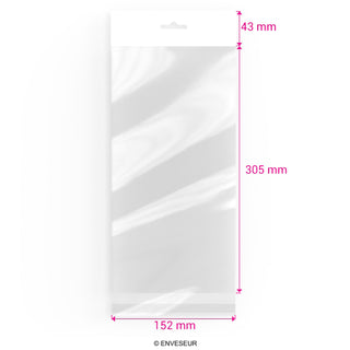 Zellophan-Beutel mit Kopflasche