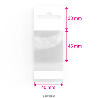 Zellophan-Beutel mit Kopflasche