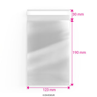 Zellophan-Beutel ohne Kopflasche