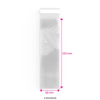 Zellophan-Beutel ohne Kopflasche