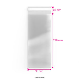 Zellophan-Beutel ohne Kopflasche