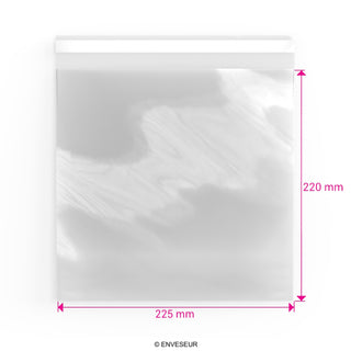 Zellophan-Beutel ohne Kopflasche