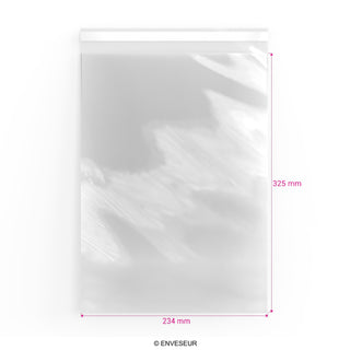 Zellophan-Beutel ohne Kopflasche