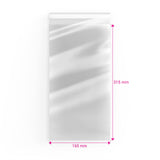 Zellophan-Beutel ohne Kopflasche