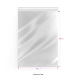 Zellophan-Beutel ohne Kopflasche