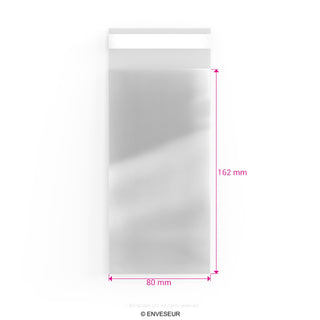 Zellophan-Beutel ohne Kopflasche