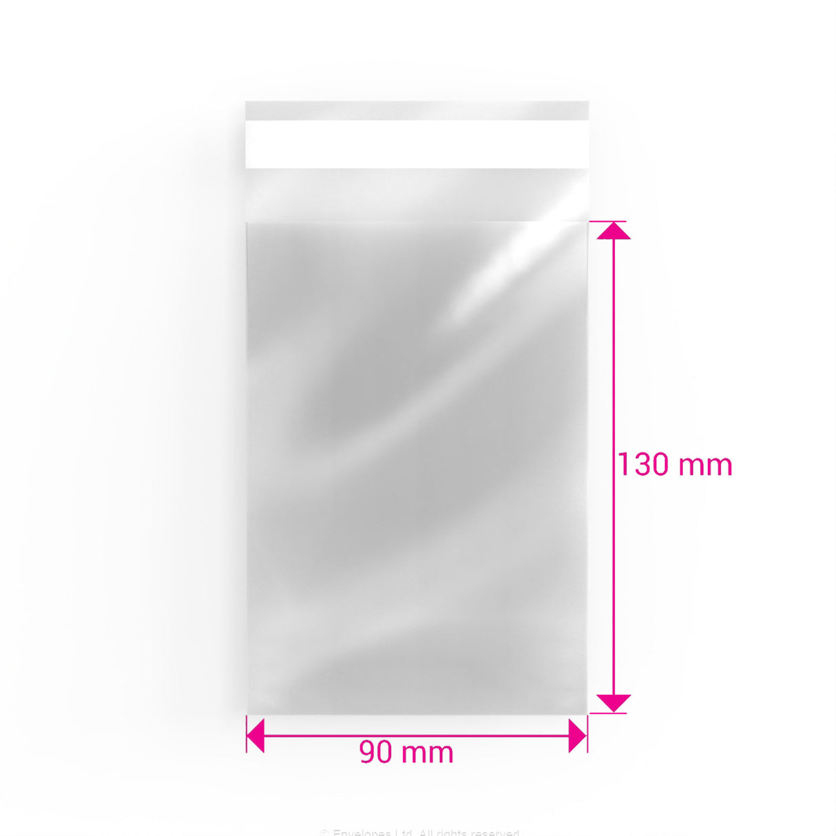 Zellophan-Beutel ohne Kopflasche