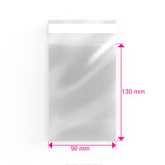 Cello Bags (Non-Header) Clear 130 x 90 mm