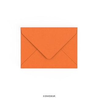 Feuerorangefarbener Umschlag 133x184 mm