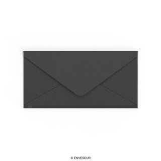 Schwarzer Umschlag 110x220 mm (DL)