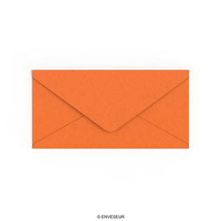 Feuerorangefarbener Umschlag 110x220 mm (DL)