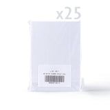 Weiße, dreifach gefaltete Karten mit gehämmerter Struktur und ovalem Ausschnitt – Packung