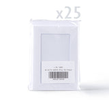 Weiße Karten mit gehämmerter Struktur und rechteckigem Ausschnitt – Packung