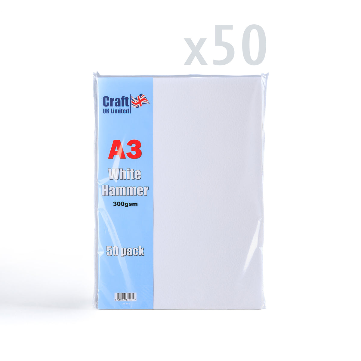 Hammerschlag Karte 300 g/m² Pack mit 50 Stück