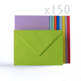 Briefumschläge in 10 verschiedenen Farben, 100 g/m²