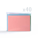 Sortierte Pastellkarten (225 g/m²) und Umschläge (100 g/m²)