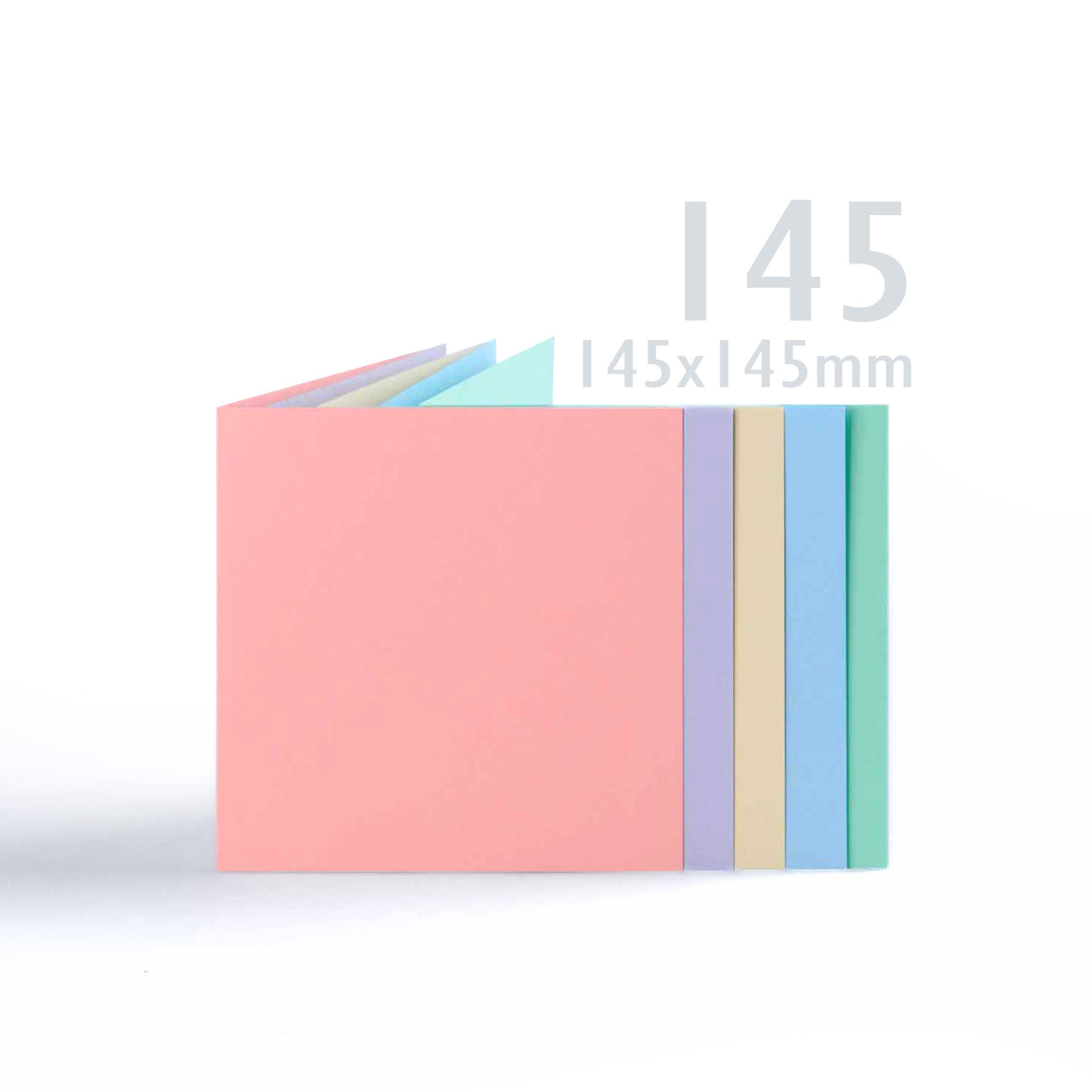 Sortierte Pastellkarten (225 g/m²) und Umschläge (100 g/m²)