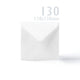 Linen Cards & Envelopes Packs White 130 x 260 x 30 mm