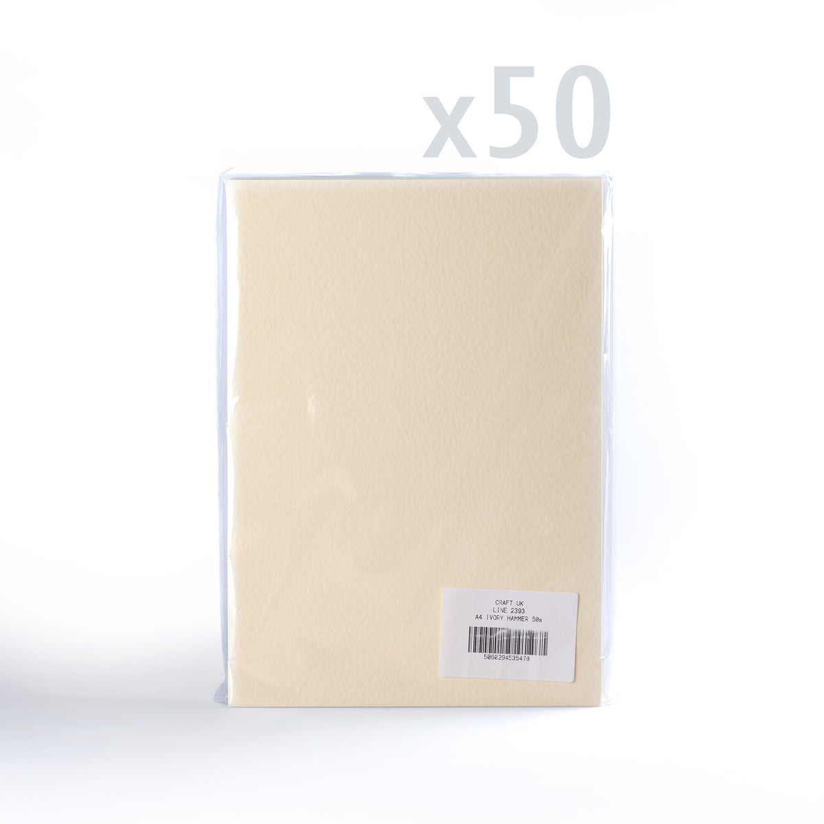 Hammerschlag Karte 300 g/m² Pack mit 50 Stück