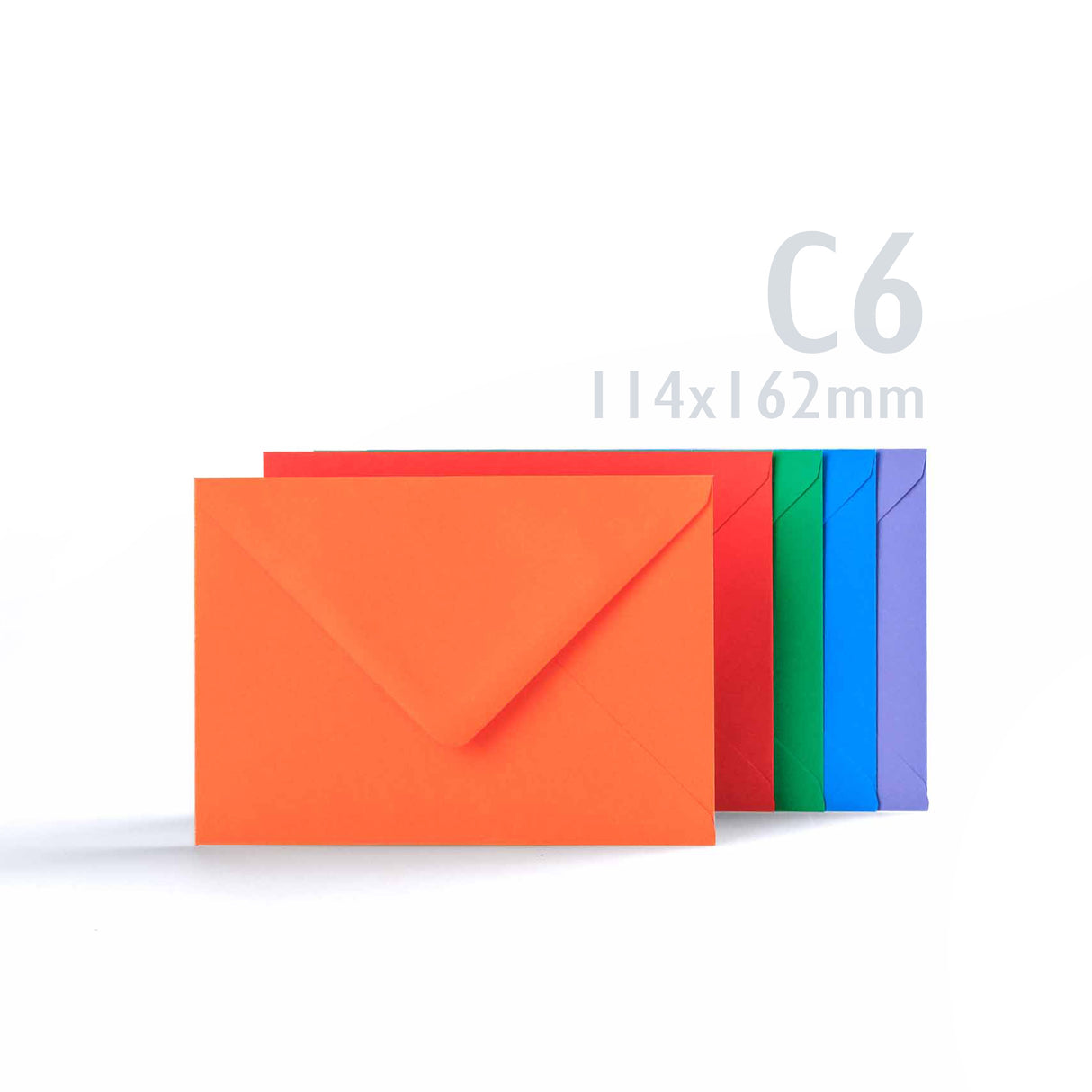 Sortierte Karten in leuchtenden Farben 225 g/m² und Umschläge 100 g/m²