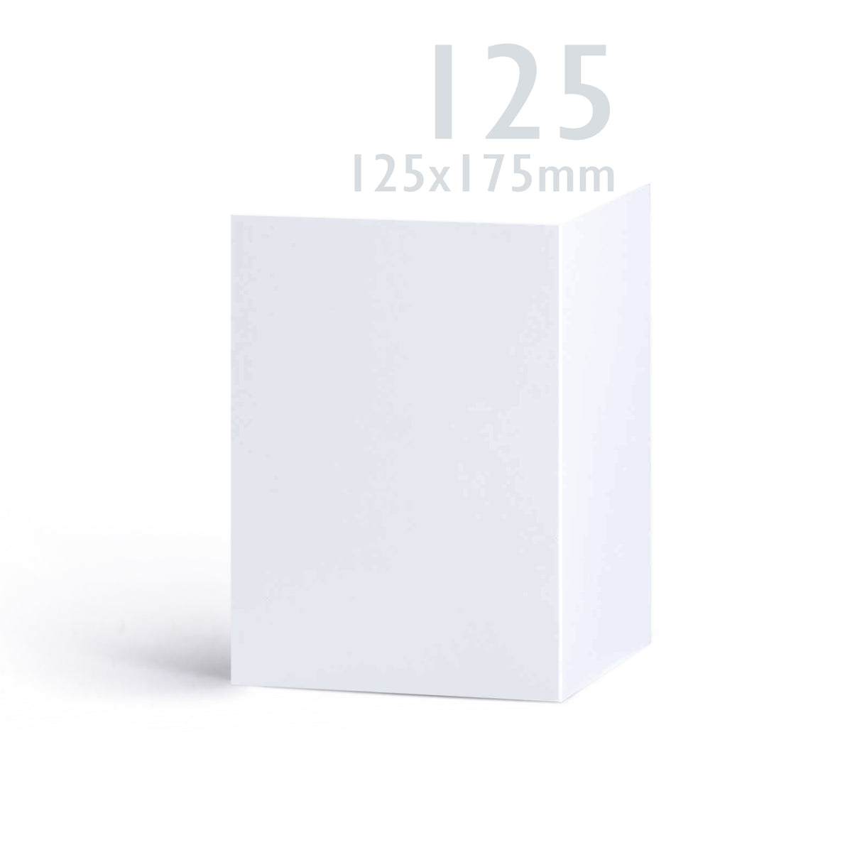 Glattweiße Karten 250 g/m² und Briefumschläge 100 g/m² – Packung